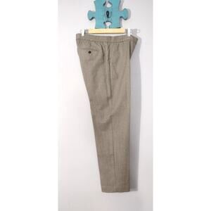 Talbots Womens Brown Italian Flannel Lined Trousers Slacks Pants Size 10